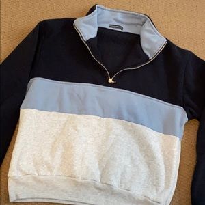 brandy melville half zip up sweater!